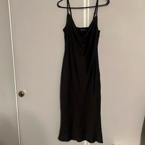 Nasty gal black slip dress